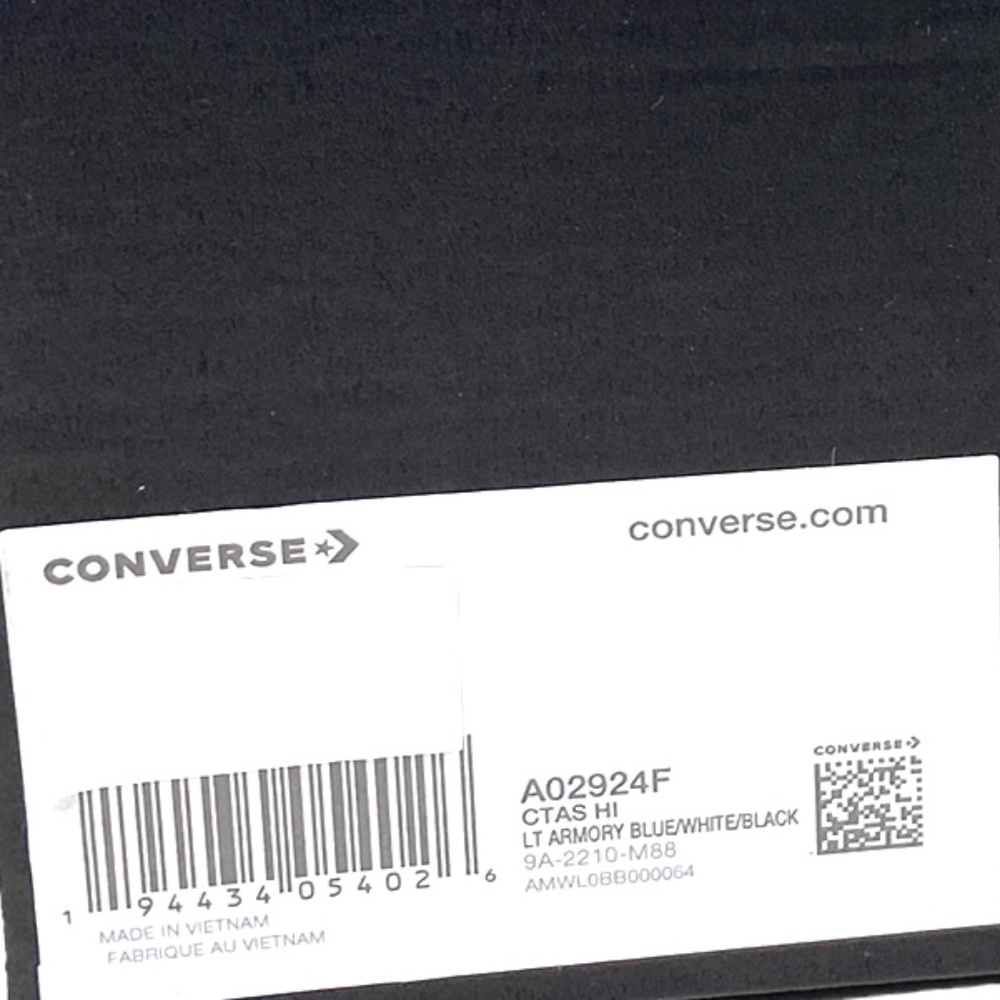 Converse Chuck Taylor Clouds Women's Sneakers Kids Blue Canvas High Top A02924F - Picture 9 of 10